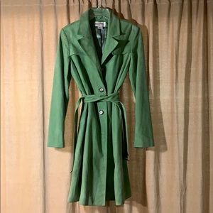 Michael Kors celery green suede trench.